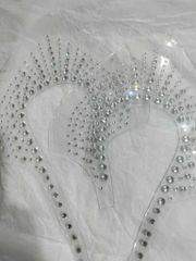 Mũ Giày Dép JT TPU Cao Cấp Gắn Đá Trang Trí Size 36-37- Màu Trắng