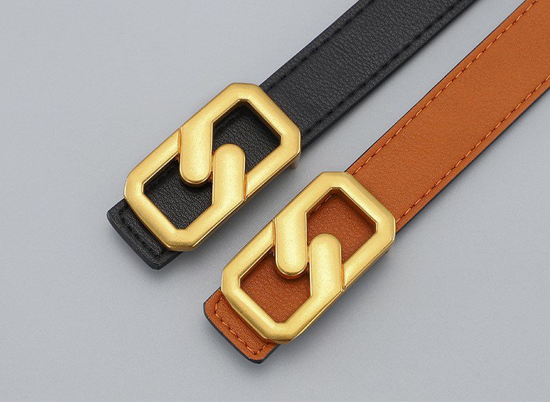 Mặt Dây Lưng ML Dành Cho Nữ Bản 25mm- Màu Vàng 24k