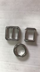 Khoen/Dring/Oring/Khoen Dring D-ring DIY handbag wallet/rectangle ring XN Hình tròn Lọt lòng 20mm Đúc liền khối Phụ kiện làm balo túi xách - Màu Bạc