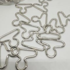 Khoen/Dring/Oring/Khoen Dring D-ring DIY handbag wallet/rectangle ring FS Hình tam giác Lọt lòng 38mm Mạ bóng Phụ kiện làm balo túi xách Phân khúc Trung cấp - Màu Bạc