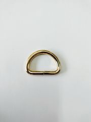Khoen/Dring/Oring/Khoen Dring D-ring DIY handbag wallet/rectangle ring FS Hình bán nguyệt Lọt lòng 25mm Phụ kiện làm balo túi xách Phân khúc Trung cấp - Màu Vàng 18K