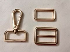 Khoen/Dring/Oring/Khoen Dring D-ring DIY handbag wallet/rectangle ring FS Hình chữ nhật Lọt lòng 32mm Phụ kiện làm balo túi xách Phân khúc Trung cấp - Màu Vàng Nhạt