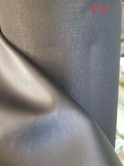 Da PVC/PU T17 Vân Nappa YC Dày 1.0mm Khổ 1.37mm Dùng Làm Giày Dép Ba Lô Túi Xách Chống Thấm Nước Chống Xước Tốt - Màu Đen