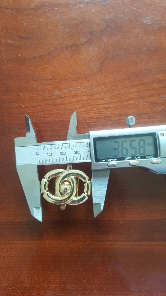 Mặt Khóa Túi Xách/Khóa Túi Xách/Khóa Túi/Phụ Kiện Khóa Kim Loại Cho Túi/Mặt Khóa Cặp-Túi-Clutch/Khóa Cài/handbag Twist Lock/Mặt Khóa Chanel Kích Thước 35x25mm Hợp Kim Không Gỉ Mạ Bóng Đẹp Phụ Kiện Làm Túi Xách Phân Khúc Cao Cấp - Màu Vàng