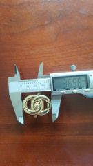 Mặt Khóa Túi Xách/Khóa Túi Xách/Khóa Túi/Phụ Kiện Khóa Kim Loại Cho Túi/Mặt Khóa Cặp-Túi-Clutch/Khóa Cài/handbag Twist Lock/Mặt Khóa Chanel Kích Thước 35x25mm Hợp Kim Không Gỉ Mạ Bóng Đẹp Phụ Kiện Làm Túi Xách Phân Khúc Cao Cấp - Màu Vàng