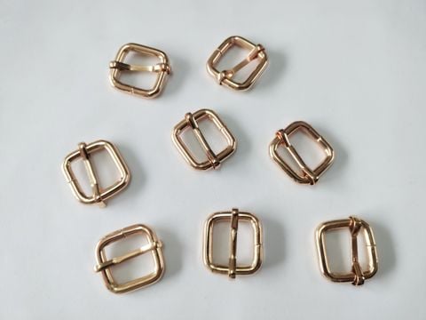 Khóa Kim/Khóa Kim Túi xách/Buckle FS Hình chữ nhật Lọt lòng 20mm Phụ kiện làm túi xách - Màu Vàng 18K