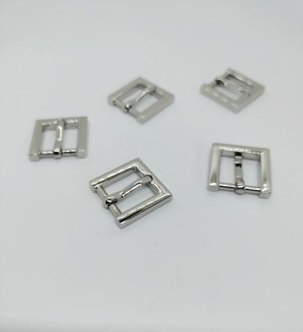 Khóa kim JR Hình vuông Lọt lòng 15mm Dày 4mm Hợp kim mạ đẹp không gỉ Phụ kiện dùng làm túi xách Phân khúc Trung cấp - Màu Bạc