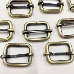 Khoen Tăng giảm/Khoen Chỉnh dây/Tăng giảm/Cầu ngang Tri-Glide Slide For Bag Straps, Rifle Slings, DogCollars/Adjustable Slide Buckles/ Tri Glide FS Hình Chữ Nhật Lọt Lòng 25mm Dày 4.5mm Sắt Mạ Phụ Kiện Làm Balo Túi Xách - Màu Đồng Cổ