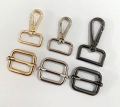 Móc Càng Cua/Móc Chó/Móc Quai Túi/Móc Túi/Móc chó càng cua/Móc chó bấm/Móc xích Metal Bolt Snaps – For Dog Leashes, Bag Straps, Crafts Đuôi hình chữ D FS Lọt lòng 25mm Phụ kiện làm balo túi xách Phân khúc Trung cấp - Màu Bạc
