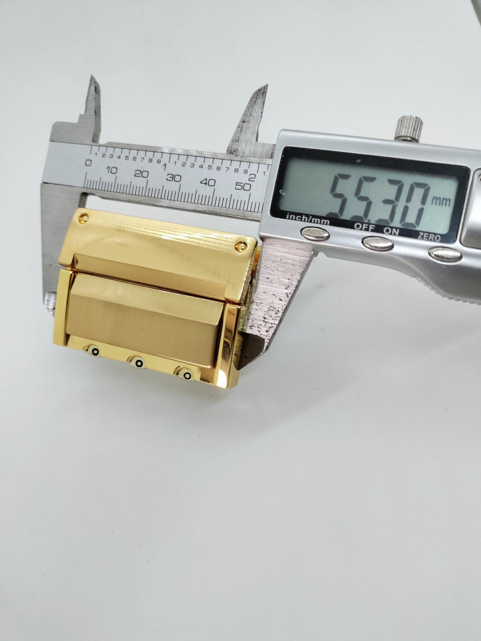 Mặt Khóa Túi Xách/Khóa Túi Xách/Khóa Túi/Phụ Kiện Khóa Kim Loại Cho Túi/Mặt Khóa Cặp-Túi-Clutch/Khóa Cài/handbag Twist Lock/Mặt Khóa XX 3 Ô Mật Mã Kích Thước 53mm Mạ Bóng Đẹp Hợp Kim Không Gỉ Phụ Kiện Làm Túi Xách Phân Khúc Cao Cấp - Màu Vàng Đồng