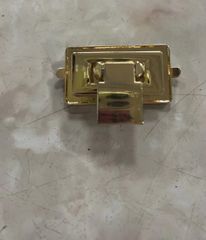 Mặt Khóa Túi Xách/Khóa Túi Xách/Khóa Túi/Phụ Kiện Khóa Kim Loại Cho Túi/Mặt Khóa Cặp-Túi-Clutch/Khóa Cài/handbag Twist Lock/Mặt Khóa FS Chữ Nhật Kích Thước 35mm Mạ Bóng Đẹp Hợp Kim Không Gỉ Phụ Kiện Làm Túi Xách Hàng Trung Cao Cấp - Màu Hun Đen