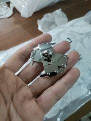 Mac trang trí giày dép Hermes FS Dạng chân bẻ (Gồm 2 chi tiết) - Màu Bạc