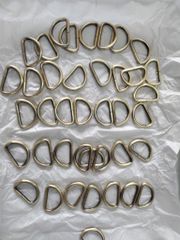 Khoen/Dring/Oring/Khoen Dring D-ring DIY handbag wallet/rectangle ring FS Hình bán nguyệt  Lọt lòng 20mm Phụ kiện làm balo túi xách Phân khúc Phổ thông - Màu Đồng cổ