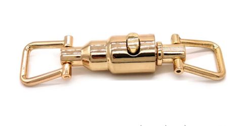 Mặt Khóa Túi Xách/Khóa Túi Xách/Khóa Túi/Phụ Kiện Khóa Kim Loại Cho Túi/Mặt Khóa Cặp-Túi-Clutch/Khóa Cài/handbag Twist Lock/Mặt Khóa FS Hình Trụ Prada Kích Thước 60mm Bóng Đẹp Hợp Kim Không Gỉ Phụ Kiện Làm Túi Xách Phân Khúc Trung Cao Cấp - Màu Vàng