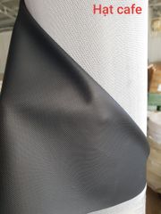 Da PVC/PU RT Vân Hạt Café YC Dày 0.6mm Khổ 1.6m Dùng Làm Giày Dép Ba Lô Túi Xách Chống Thấm Nước Chống Xước Tốt - Màu Đen