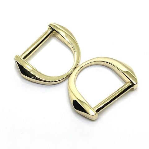 Khoen/Dring/Oring/Khoen Dring D-ring DIY handbag wallet/rectangle ring WL Hình chữ nhật Lọt lòng 25mm Phụ kiện làm balo túi xách Phân khúc Cao cấp - Màu Vàng nhạt