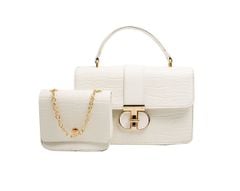 Mặt Khóa Túi Xách/Khóa Túi Xách/Khóa Túi/Phụ Kiện Khóa Kim Loại Cho Túi/Mặt Khóa Cặp-Túi-Clutch/Khóa Cài/handbag Twist Lock/Mặt Khóa FS TD Kích Thước 59mm Mặt Đổ Silicon Trắng Mạ Bóng Đẹp Phụ Kiện Làm Túi Xách Phân Khúc Phổ Thông - Màu Vàng