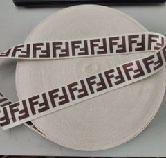 Dây Dệt Fendi Fs Các Màu 38mm dệt xương cá bóng đẹp dùng làm giày dép túi xách phụ kiện thú cưng phụ kiện phòng tập thể thao