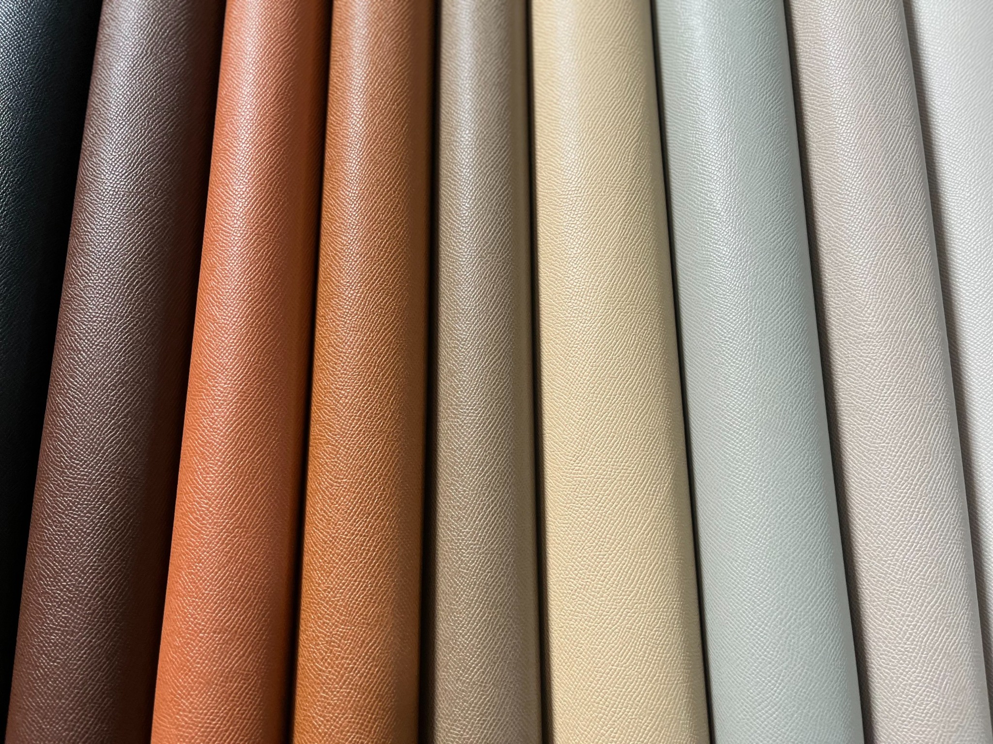 Da PVC/PU Hermes FS Dày 1.0-1.1mm Khổ 1.4m Dùng Làm Giày Dép Dép Chữ H Ba Lô Túi Xách - Màu Ghi Nâu No42