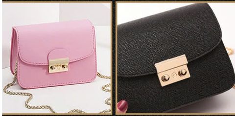 Mặt Khóa Túi Xách/Khóa Túi Xách/Phụ Kiện Khóa Kim Loại Cho Túi/Mặt Khóa Clutch/Khóa Cài/handbag Twist Lock/Mặt Khóa Chữ Nhật Có 2 Nút Tròn (chi tiết đi kèm là HCN trơn) JR Kích Thước 30x45mm Nặng 31g Bóng Đẹp Hợp Kim Không Gỉ Phụ Kiện Túi - Màu Vàng