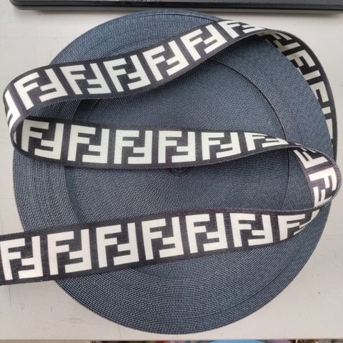 Dây Dệt Fendi Fs Các Màu 38mm dệt xương cá bóng đẹp dùng làm giày dép túi xách phụ kiện thú cưng phụ kiện phòng tập thể thao