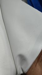 Da PVC/PU Nappa JT Dày 0.75mm  Làm Giày Dép Ba Lô Túi Xách Chống Thấm Nước Chống Xước Tốt - Màu Trắng