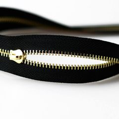 Dây Khóa Kéo/Dây Kéo Khóa Túi/Khóa Kéo Kim loại/Dây Kéo/Zipper/ Zipper Pullers Slider For Leather Bags Wallet Màu Đen FS Răng 5 Kim Loại Hợp Kim Không Gỉ Kéo Hai Chiều Phụ Kiện Làm Ba Lô Túi Xách - Răng Vàng