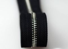 Dây Khóa Kéo/Dây Kéo Khóa Túi/Khóa Kéo Kim loại/Dây Kéo/Zipper/ Zipper Pullers Slider For Leather Bags Wallet Màu Đen FS Răng Kim Loại Bản Rộng 35mm Hợp Kim Không Gỉ Phụ Kiện Làm Ba Lô Túi Xách Hàng Phổ Thông - Răng Trắng