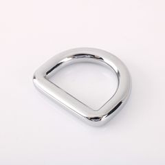 Khoen/Dring/Oring/Khoen Dring D-ring DIY handbag wallet/rectangle ring XN Hình bán nguyệt Lọt lòng 16mm Phụ kiện làm balo túi xách - Màu Bạc