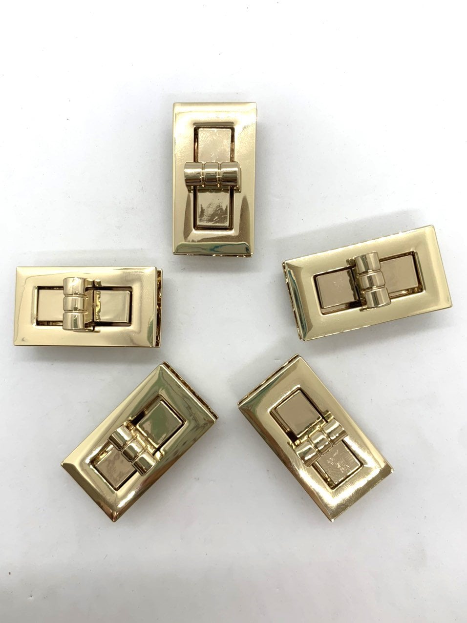 Mặt Khóa Túi Xách/Khóa Túi Xách/Khóa Túi/Phụ Kiện Khóa Kim Loại Cho Túi/Mặt Khóa Cặp-Túi-Clutch/Khóa Cài/handbag Twist Lock/Mặt Khóa Cài Chữ Nhật WL Kích Thước 40mm Mạ Bóng Đẹp Hợp Kim Không Gỉ Phụ Kiện Làm Túi Xách Phân Khúc Cao Cấp