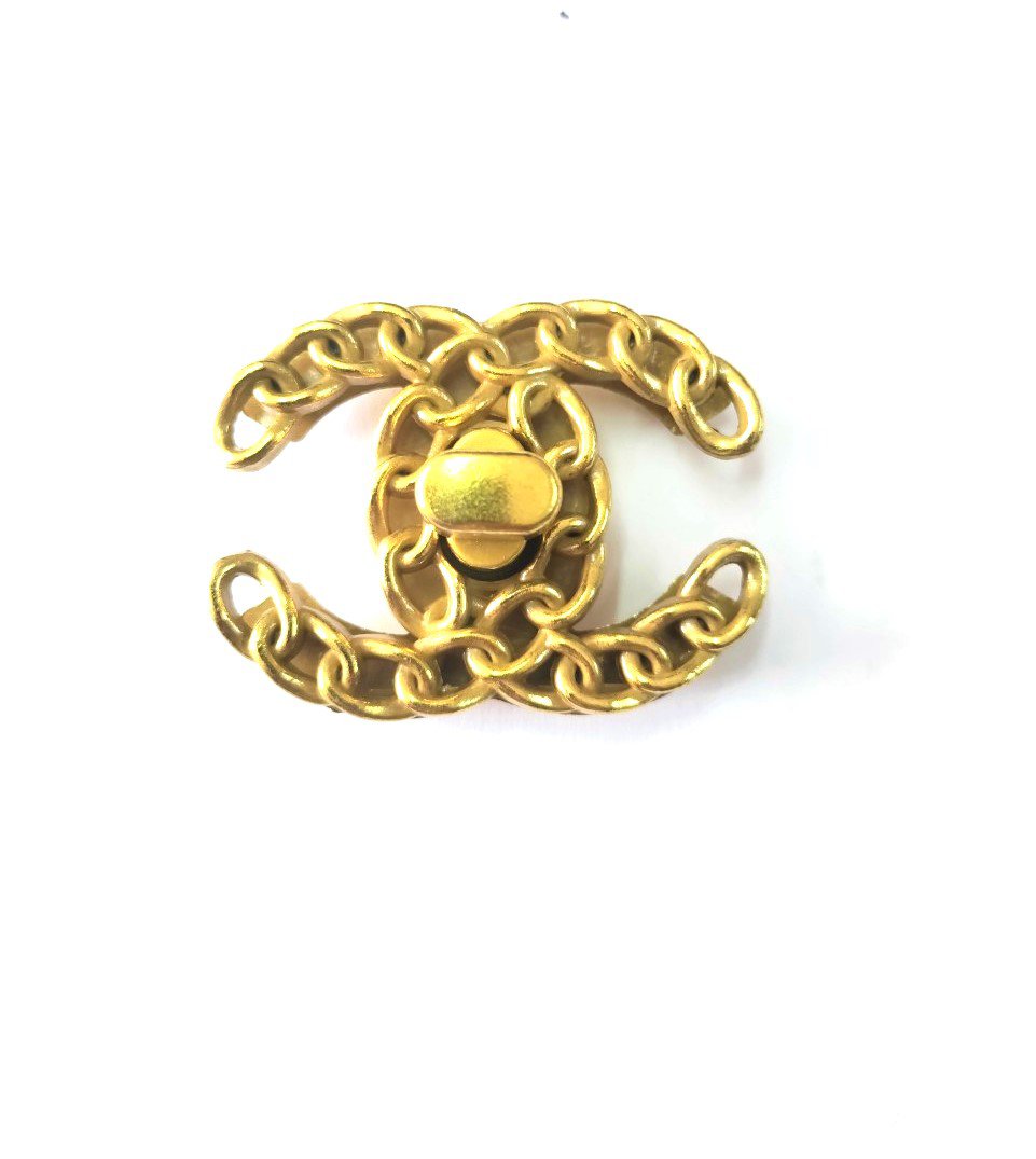 Mặt Khóa Túi Xách/Khóa Túi Xách/Khóa Túi/Phụ Kiện Khóa Kim Loại Cho Túi/Mặt Khóa Cặp-Túi-Clutch/Khóa Cài/handbag Twist Lock/Mặt Khóa Chanel Luồn Xích Kích Thước 50mm Hợp Kim Không Gỉ Mạ Bóng Đẹp Phụ Kiện Làm Túi Xách Hàng Đẹp - Màu Vàng Cổ