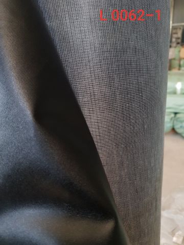 Da PVC/PU L0062-1 Vân 100 YC Dày 0.5mm Khổ 1.37m Dùng Làm Giày Dép Ba Lô Túi Xách Chống Thấm Nước Chống Xước Tốt - Màu Đen