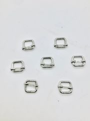 Khoen Tăng giảm/Khoen Chỉnh dây/Tăng giảm/Cầu ngang Tri-Glide Slide For Bag Straps, Rifle Slings, DogCollars/Adjustable Slide Buckles/ Tri Glide FS Hình vuông Lọt lòng 15mm Trọng lượng 7g Phân khúc phổ thông Phụ kiện làm balo túi xách - Màu Bạc