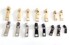 Đầu Khóa Kéo/Đầu khóa/Đầu kéo khóa/Đầu Củ Khóa Dây Kéo/Củ Khóa Kèm Tay/Óc Tay Khóa FS Răng 5 Kim Loại Mạ Thường Phụ Kiện Làm Ba Lô Túi Xách Phân Khúc Phổ Thông - Màu Hun Đen