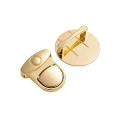 Mặt Khóa Túi Xách/Khóa Túi Xách/Phụ Kiện Khóa Kim Loại Cho Túi/Mặt Khóa Cặp-Túi-Clutch/Khóa Cài/handbag Twist Lock/Mặt Khóa Sập Chân Bẻ JR Kích Thước 15x25mm Trọng lượng 10.3g Hợp Kim Không Gỉ Bóng Đẹp Phụ Kiện Dùng Làm Túi Phân Khúc Trung Cao Cấp