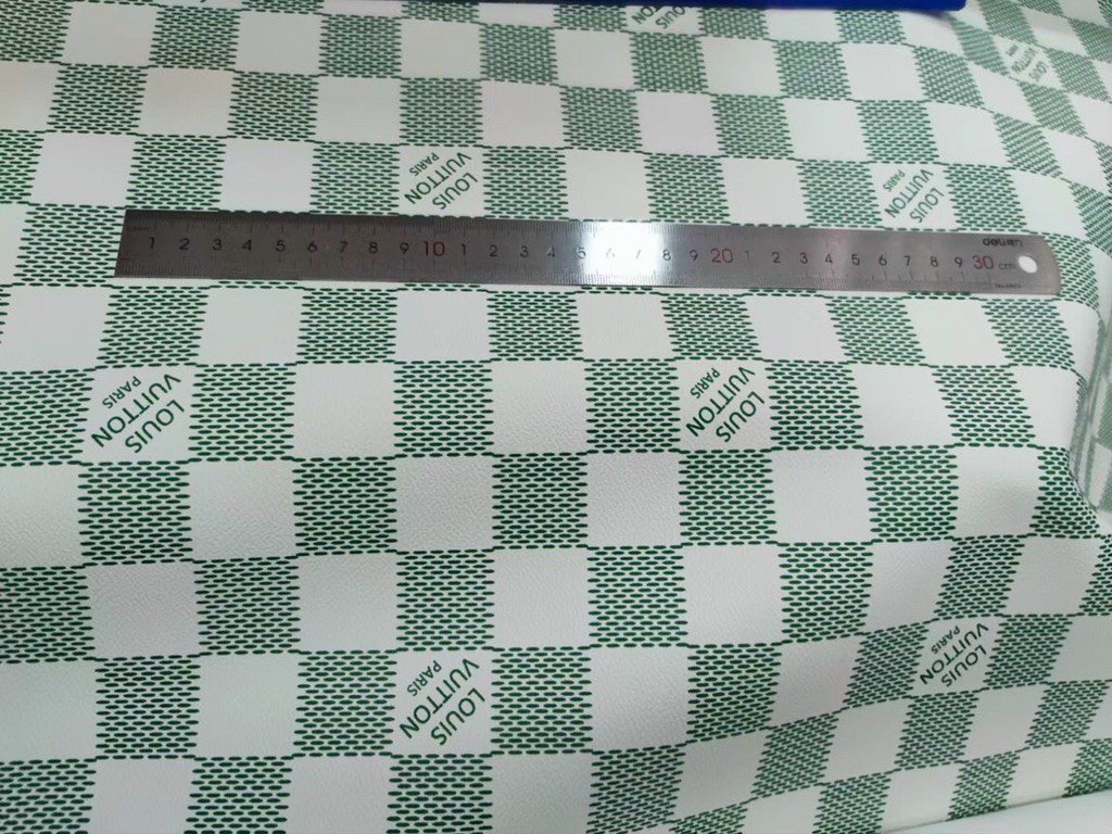 Da PVC/PU LV JT Kẻ Ô Vuông Dày 0.8-1.1mm Khổ 1m4 Làm Giày Dép Ba Lô Túi Xách Chống Thấm Nước Chống Xước Tốt - Các Màu