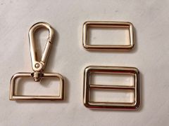 Khoen Tăng giảm/Khoen Chỉnh dây/Tăng giảm/Cầu ngang Tri-Glide Slide For Bag Straps, Rifle Slings, DogCollars/Adjustable Slide Buckles/ Tri Glide FS Hình chữ nhật Lọt lòng 38mm Phụ kiện làm balo túi xách Phân khúc Trung cấp - Màu Vàng 18K