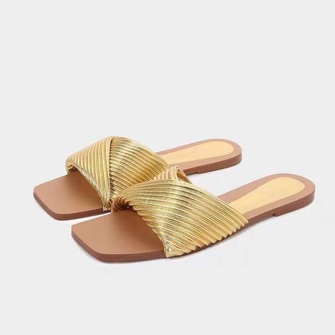 Da PVC/PU JT Bóng Dày 0.8-1.0mm Rập Vân Sóng Nhẹ Làm Giày Dép/ SanDal Thời Trang Mẫu Mới Nhất Chống Thấm Nước Chống Xước Tốt