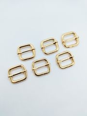 Khoen Tăng giảm/Khoen Chỉnh dây/Tăng giảm/Cầu ngang Tri-Glide Slide For Bag Straps, Rifle Slings, DogCollars/Adjustable Slide Buckles/ Tri Glide FS Hình vuông Lọt lòng 20mm Bán kí Phụ kiện làm balo túi xách Phân khúc Phổ thông - Màu Vàng 18K
