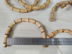 Tay cầm túi hình bán nguyệt -Làm bằng trúc thật hàng thủ công mỹ nghệ - Kích thước 14x11cmm - Độ dày 1.5cm