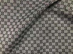 Vải Thêu Fs Gucci làm giày dép túi xách - Đen Trắng