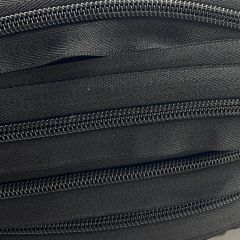 Dây Khóa Kéo/Dây Kéo Khóa Túi/Khóa Kéo Kim loại/Dây Kéo/Zipper/ Zipper Pullers Slider For Leather Bags Wallet Màu Đen TKK Răng 5 Nhựa Bản 32mm Phụ Kiện Làm Ba Lô Túi Xách - Răng Đen (1 cuộn 200Y)