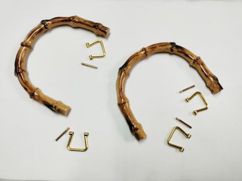 Quai Xách Nhựa Giả Trúc 13.5cm Lọt Lòng 10.5cm + Set 2  Khoen D Bắt Ốc