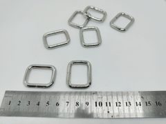Khoen/Dring/Oring/Khoen Dring D-ring DIY handbag wallet/rectangle ring JR Hình chữ nhật Lọt lòng 25mm Dày 4mm Trọng lượng 10g Phụ kiện làm balo túi xách - Màu Vàng 18K