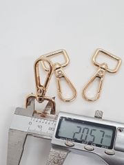 Móc Càng Cua/Móc Chó/Móc Quai Túi/Móc Túi/Móc chó càng cua/Móc chó bấm/Móc xích Metal Bolt Snaps – For Dog Leashes, Bag Straps, Crafts WL Đuôi hình chữ D Lọt lòng 20mm Phụ kiện làm balo túi xách Phân khúc Cao cấp - Màu Vàng 18K
