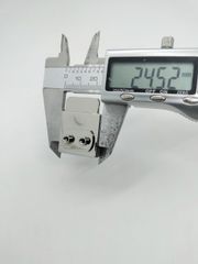 Mặt Khóa Túi Xách/Khóa Túi Xách/Khóa Túi/Phụ Kiện Khóa Kim Loại Cho Túi/Mặt Khóa Cặp-Túi-Clutch/Khóa Cài/handbag Twist Lock/Mặt Khóa Bấm XX Kích Thước 33x24mm Mạ Bóng Đẹp Làm Cặp Da Cao Cấp Nam Nữ - Màu Bạc