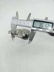 Mặt Khóa Túi Xách/Khóa Túi Xách/Khóa Túi/Phụ Kiện Khóa Kim Loại Cho Túi/Mặt Khóa Cặp-Túi-Clutch/Khóa Cài/handbag Twist Lock/Mặt Khóa Số Hai Bên Sườn XX Kích Thước 27x36mm Mạ Bóng Đẹp Hợp Kim Không Gỉ  Làm Cặp Da Nam Cao Cấp - Màu Bạc