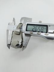 Mặt Khóa Túi Xách/Khóa Túi Xách/Khóa Túi/Phụ Kiện Khóa Kim Loại Cho Túi/Mặt Khóa Cặp-Túi-Clutch/Khóa Cài/handbag Twist Lock/Mặt Khóa Số Hai Bên Sườn XX Kích Thước 27x36mm Mạ Bóng Đẹp Hợp Kim Không Gỉ  Làm Cặp Da Nam Cao Cấp - Màu Bạc