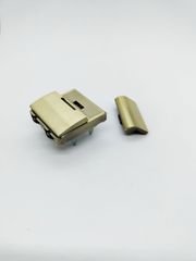 Mặt Khóa Túi Xách/Khóa Túi Xách/Khóa Túi/Phụ Kiện Khóa Kim Loại Cho Túi/Mặt Khóa Cặp-Túi-Clutch/Khóa Cài Handbag Turn Locks/ handbag Twist Lock/Mặt Khóa Số XX Kích Thước 39x44mm Mạ Bóng Đẹp Hợp Kim Không Gỉ Làm Cặp Sách Nam - Màu Đồng Cổ