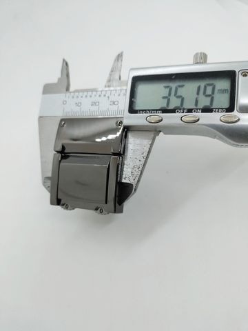 Mặt Khóa Túi Xách/Khóa Túi Xách/Khóa Túi/Phụ Kiện Khóa Kim Loại Cho Túi/Mặt Khóa Cặp-Túi-Clutch/Khóa Cài/handbag Twist Lock/Mặt Khóa Mật Mã XX Ba Hàng Số Kích Thước 35x43mm Mạ Bóng Đẹp Hợp Kim Không Gỉ Phụ Kiện Làm Cặp Da Nam Hàng Cao Cấp - Màu Hun Đen